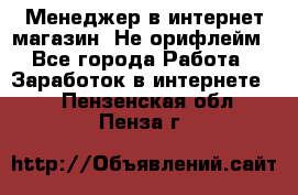 Менеджер в интернет-магазин. Не орифлейм - Все города Работа » Заработок в интернете   . Пензенская обл.,Пенза г.